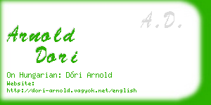 arnold dori business card