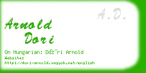 arnold dori business card